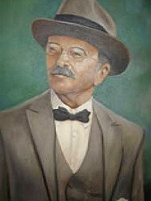 \"Victor Dubugras\", Sandro Rolim, óleo sobre tela, 80 x 60 cm., Mairinque 2002