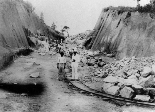 Extração de pedras