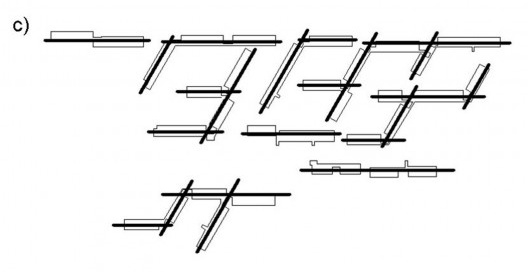 Conjunto José Pedro Varela, esquemas da implantação dos projetos Golden Lane, Orfanato de Amsterdã e Zona 1, Montevidéu, Uruguai, 1971. Instituto de Assistência Técnica Centro de Assistência Técnica e Social