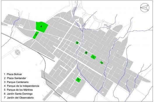 Plano de Bogotá 1910. Dibujo CAD