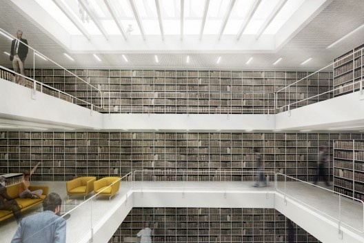 Nova Biblioteca da USP, vazio interno