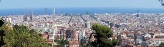 Vista de Barcelona, desde o Parque Guell