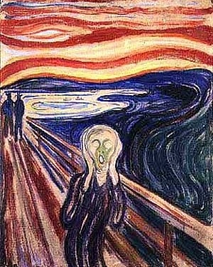 O Grito, Edvard Munch, 1893. Têmpera s/ prancha