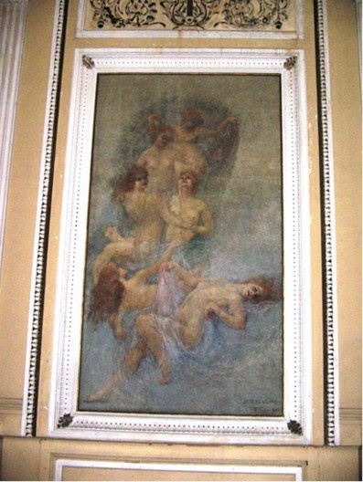 As Sete Notas (Antônio Parreiras, 1922). Foyer do Salão Leopoldo Miguez.