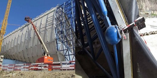 Subestrutura e o detalhe da haste/Substructure and the rod detail