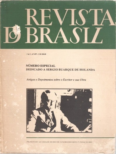 Capa da Revista do Brasil, ano 3, n. 6, 1987, número especial dedicado a Sergio Buarque de Holanda