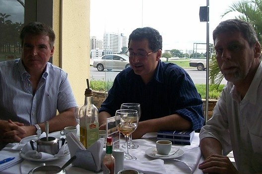 Nilson Ghirardello (coodenador da Cearq SP) e Luiz Fernando de Almeida (presidente do Iphan)