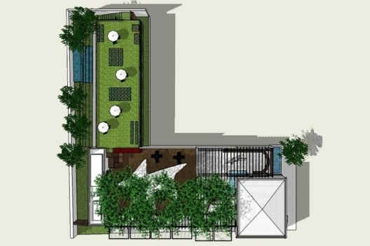 Casa do Capitãozinho, Uberlândia MG Brasil, implantação, 3º lugar Concurso Sustentabilidade em Edificações Públicas. Estudante Camila Monteiro de Castro, 2008