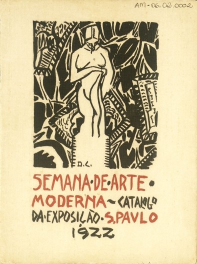 Emiliano Di Cavalcanti, capa do catálogo de exposição da Semana de Arte Moderna de 1922