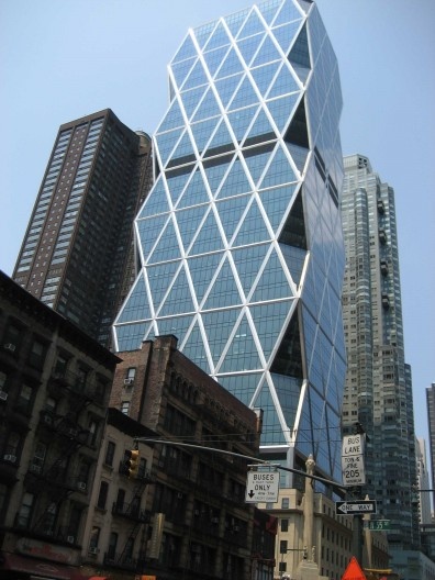 Norman Foster. Sede da empresa Hearst. Vista exterior.