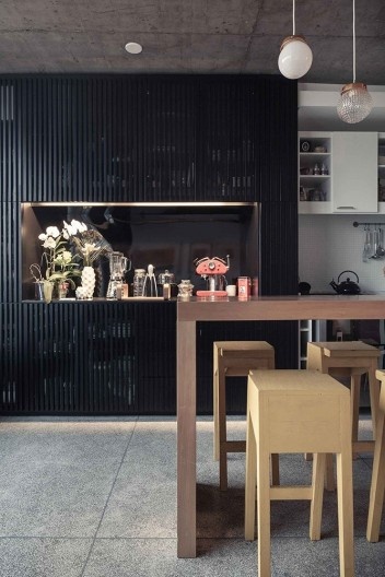 Edifício Península, copa-bar, Porto Alegre, Brasil, 2013. Arquitetos Cristiano Kunze e Nathalia Cantergiani