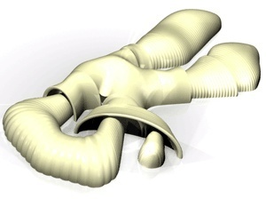 Imagem virtual da “carpa” MET – vista aérea, disponibilizada na web do evento, bem como o programa. www.metbcn.com