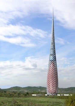 Arranha-céus \"LA LLUM\" Manhattan. Concurso Mundial para o Ground Zero. Luís De Garrido. 2001