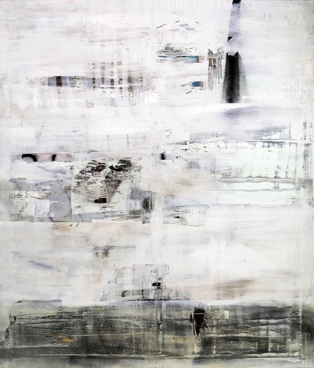 “Be there in ten”, Glen Lasio, 200x170cm, técnica mista sobre tela, Milão, 2015