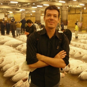 Flávio Coddou no mercado de Tsukiji, às 6h