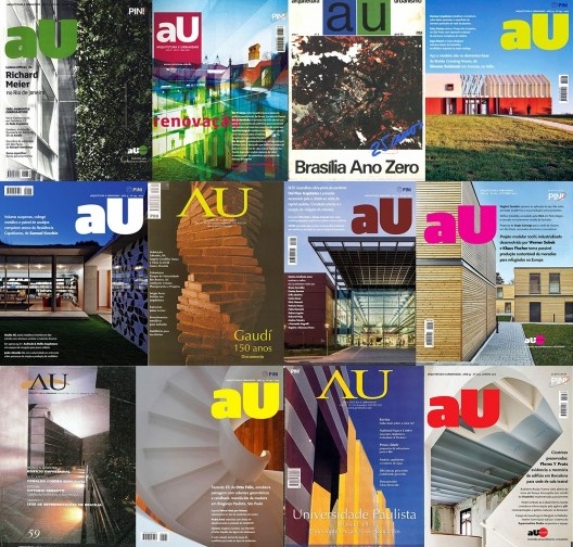Capas da AU – Arquitetura e Urbanismo, revista impressa de 1985 a 2018