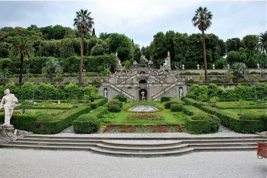 Villa Garzoni, terraceamento do terreno, Collodi, Itália