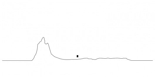 Observatório do Campo e das Estrelas, corte esquemático paralelo 30, Ceibas, Entre Rios, Argentina, arquitetos Cássio Sauer e Elisa T Martins