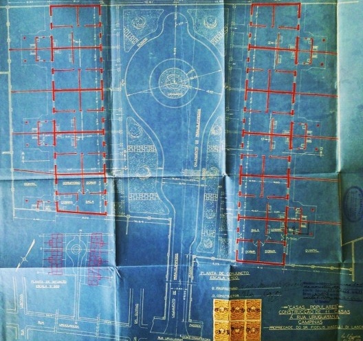 Projeto de implantação de vila na rua Uruguaiana, no bairro Vila Jequitibás, em Campinas, na década de 1930, onde espaços de sociabilidades enriquecem a proposta