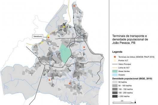 Terminais e Densidade de João Pessoa PB