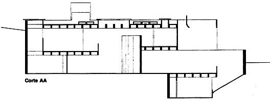 Residência Fernando Millán, São Paulo SP, 1970. Arquiteto Paulo Mendes da Rocha. Plantas e corte