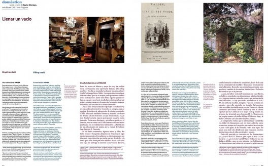 Seção Domèstica da revista espanhola Quaderns d´Arquitectura i Urbanisme, n. 254, abr./mai./jun. 2007, p. 56-65