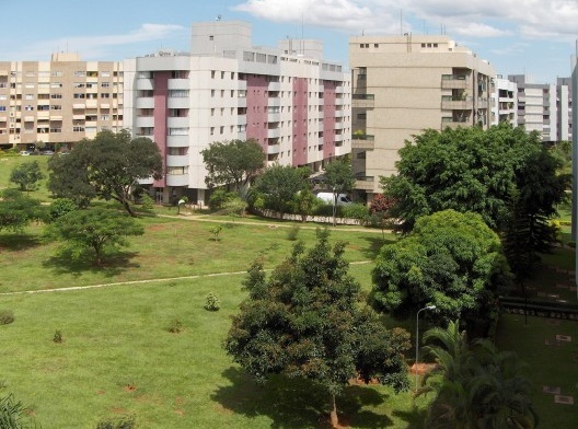 Área verde da SQN 309, por enquanto, livre de edificações, com blocos exclusivamente residenciais de 6 pavimentos