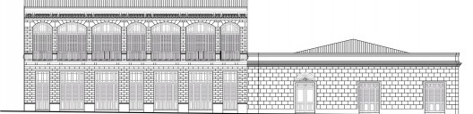 5. Escuela Taller “Ugo Luisi”, fachada por la calle Gallo