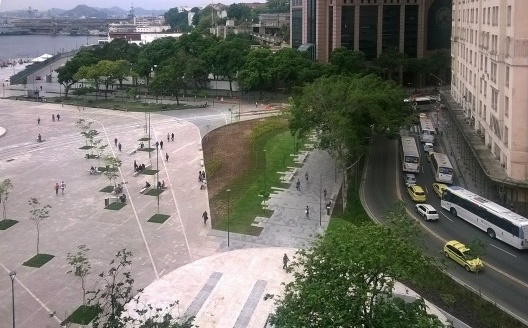 Nova Praça Mauá, vista aérea