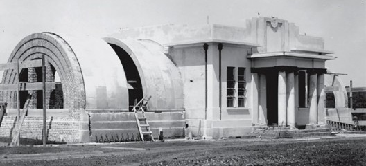 Pavilhão do Serviço Meridiano, construção, c. 1941