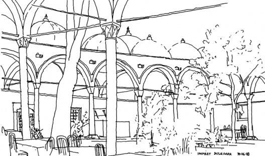 Mezzes e chá no Imaret Suleimaniye