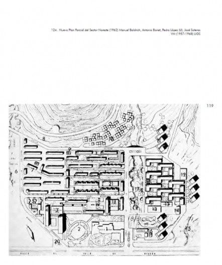 Segundo plano desenvolvido para Montbau de autoria dos arquitetos Manuel Baldrich, Antonio Bonet, Pedro López (LI), José Soteras (1957-1968)