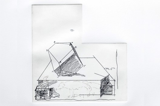 01. Marco do Valle, Sólido de Melancolia I: síntese da relação de Deus com o homem de cinco sentidos, água-forte, 20,2X19,3 cm, 2016