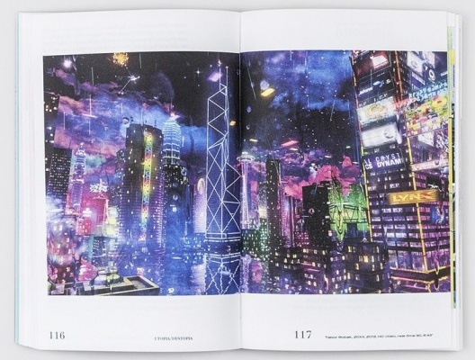 Livro “Utopia/Dystopia, A Paradigma Shift in Art e Architecture”, páginas do interior do livro, organização de Pedro Gadanho, João Laia e Susana Ventura