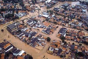 Enchente em São Paulo, bairro Morumbi