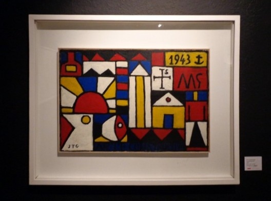 Uma pintura de Torres García, integrante do movimento Universalismo Construtivo. Óleo sobre tela, nov. 2013