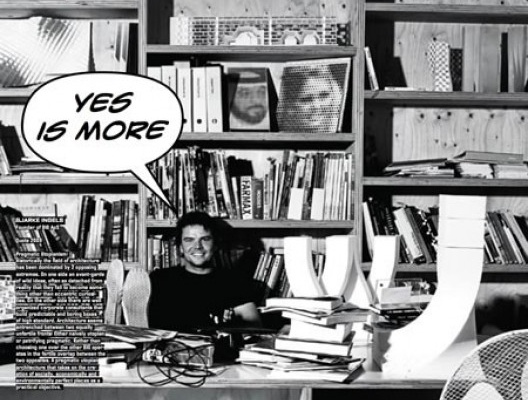 Bjarke Ingels, imagem de seu livro Yes is More (DAC, 2009)