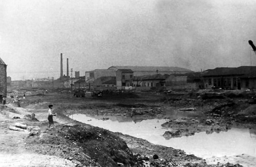 Construção da Radial Leste, São Paulo, 1954