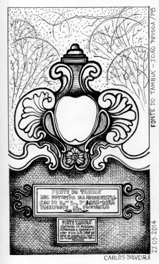 Representação gráfica da Fonte do Tambiá