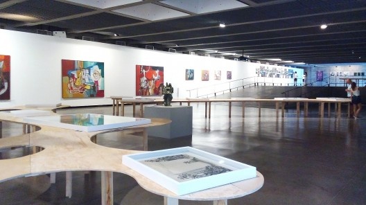 Mesas que apresentam a produção paisagística