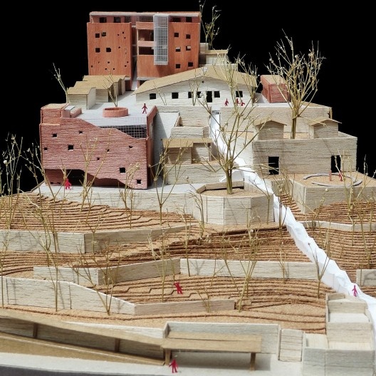 Casa de Òsùmàrè, maquete, Salvador, 2017. Escritório Brasil Arquitetura