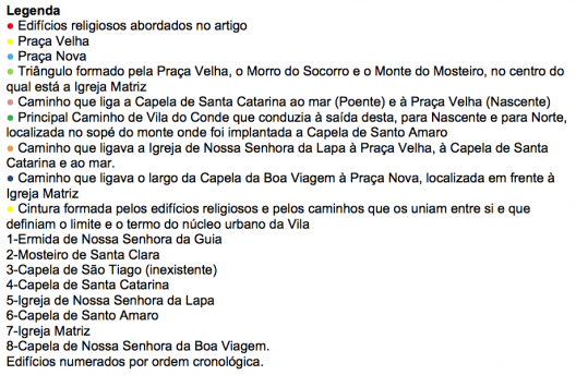 fig 3. Planta de Vila do Conde do século XX (1915). AMVC