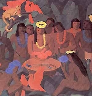 Batizado de Macunaíma (detalhe), Tarsila do Amaral, 1956