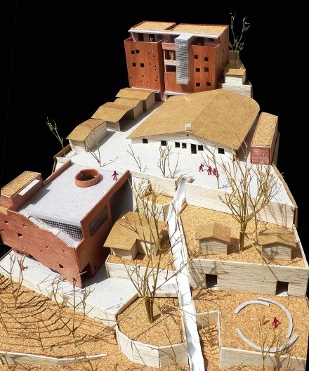 Casa de Òsùmàrè, maquete, Salvador, 2017. Escritório Brasil Arquitetura