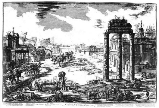 Giovanni Battista Piranesi, Fórum Romano, c. 1750