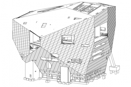 Casa da Música, volumetria final, Porto, 2005. Arquitetos Rem Koolhaas e Ellen van Loon / OMA