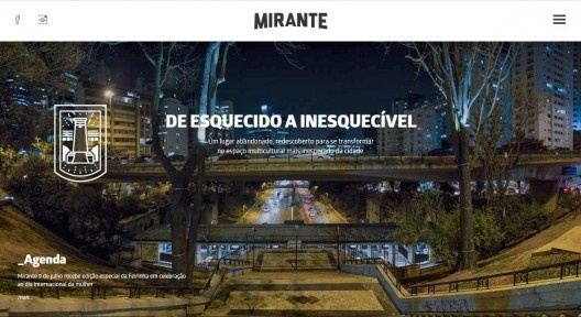 Página inicial do website do Mirante 9 de Julho em 01 de outubro de 2017
