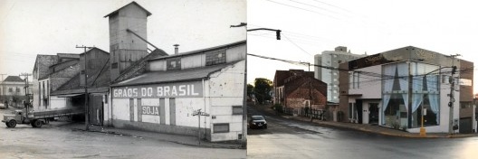 Armazém de grãos da família Glitz e seu estado atual de conservação