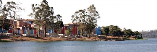 Empenas com intervenção do artista plástico