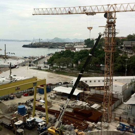 Obras do Porto Maravilha, zona portuária do Rio de Janeiro